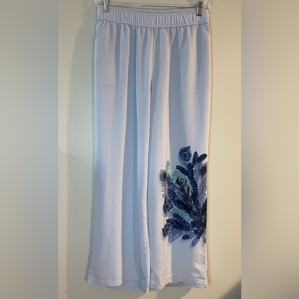 DG2 by Diane Gilman Peacock Feathers Dress Pants - Size 1X